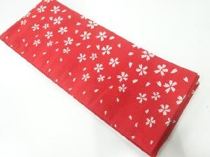 桜模様織出し半幅帯